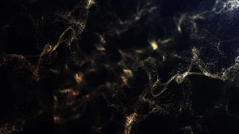 Golden Luxury Particles Background Video stock 247572134