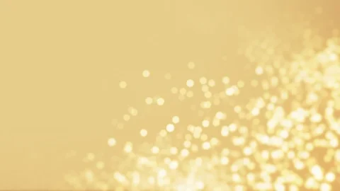Golden magic background with blurred light particles (4K) Stock Footage 126774208