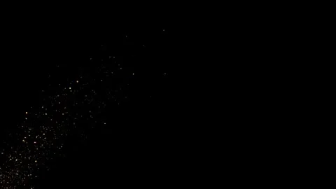 Golden Magic light effect curve trail sparkles magic comet sparkling bokeh Stock Footage 333893830