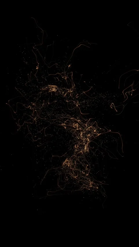 Golden magic particles transition screen. Glitter particles transition Stock Footage 333958579