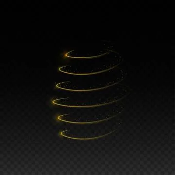 Golden Magic sparkles effect Stock Illustration