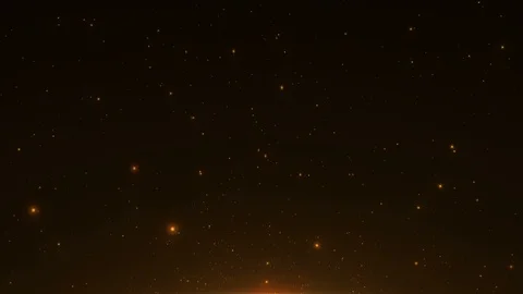 Golden Magic Sparkling Particles Background Looped 4K Stock Footage 98943041