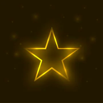 Golden magic star Stock Illustration
