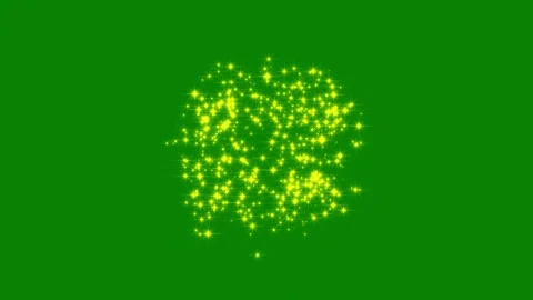 Golden magic star sparkle explosion transition on green screen 4K Stock-Footage 346241338