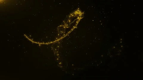 Golden Magic Strokes Backgrounds 1 Stock Footage 201221774