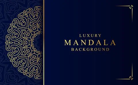 Golden mandala design background vector illustration Stock-Illustration