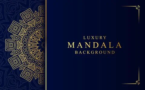 Golden mandala design background vector illustration Stock Illustration