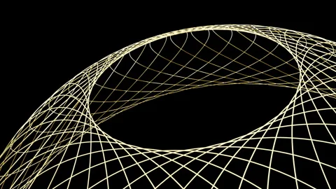 Golden Mandala Geometric Patterns Rotating Seamless Loop Stock Footage 341992974