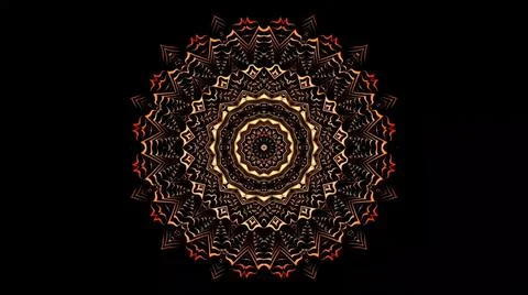 Golden mandala Illustrazione stock