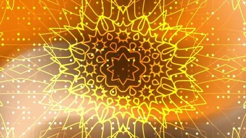 Golden Mandala Overlay background Stock Footage 301370814