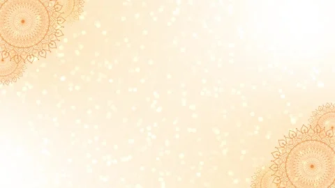 Golden Mandala Pattern Invitation card for auspicious Indian days, House Warming Stock Footage 333905066