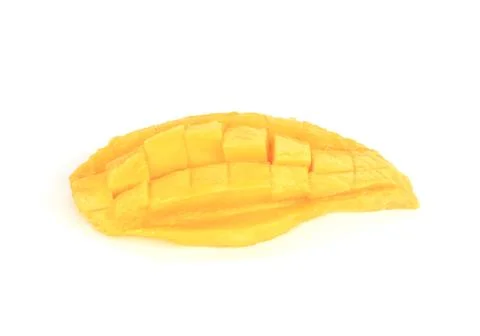 Golden mango on white background Stock Photos