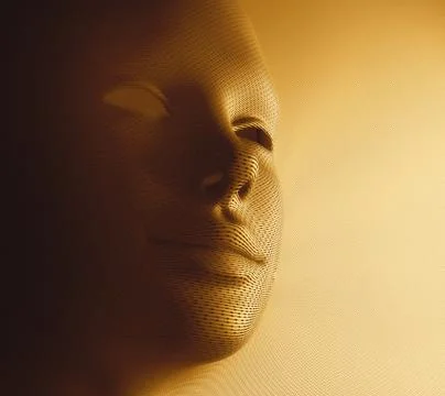 Golden Mask Ilustración de archivo