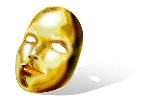 Golden Mask Stock Illustration