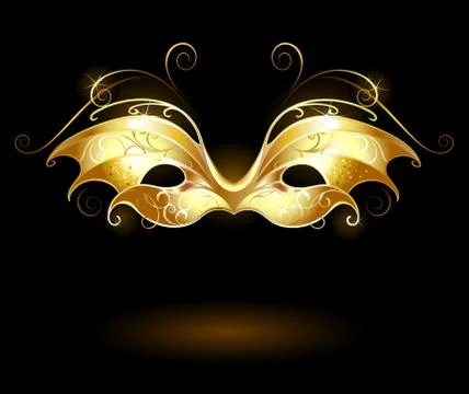 Golden Mask Stock Illustration