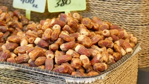 Golden Medjool Dates: Nature's Candy Stock Footage 339268320