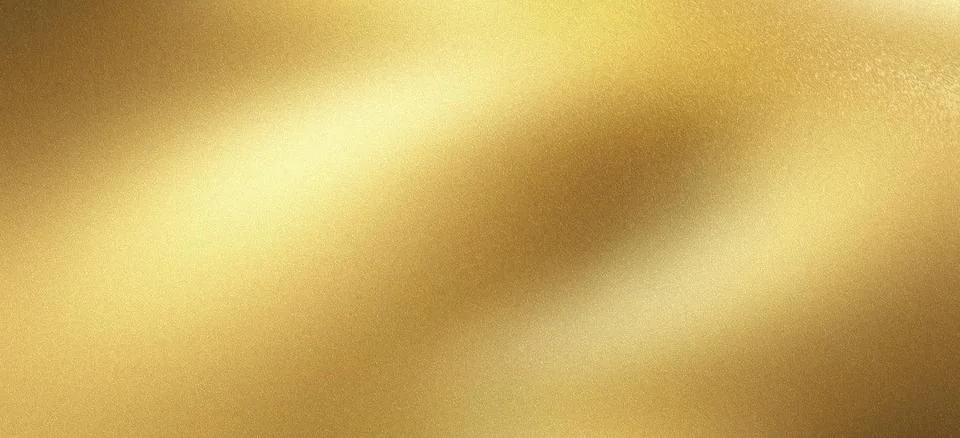 Golden metallic background featuring smooth wavy curves, vibrant yellow glo.. Stock Illustration