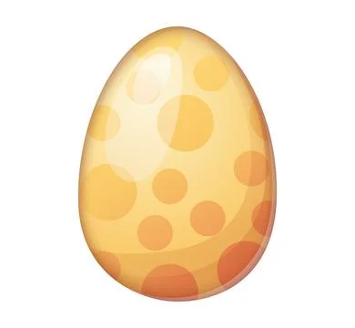 Golden metallic Easter egg, luxurious shiny texture 스톡 일러스트