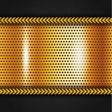 Golden metallic surface Stock Illustration