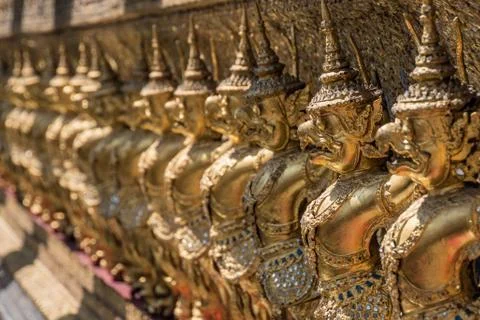 Golden Monuments Stock Photos