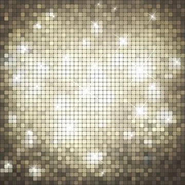 Golden Mosaic Background Illustrazione stock