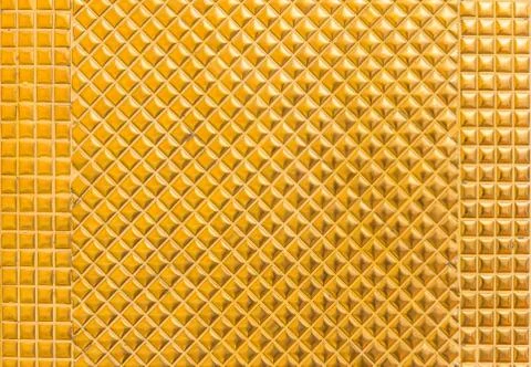 Golden mosaic for background Stock Photos