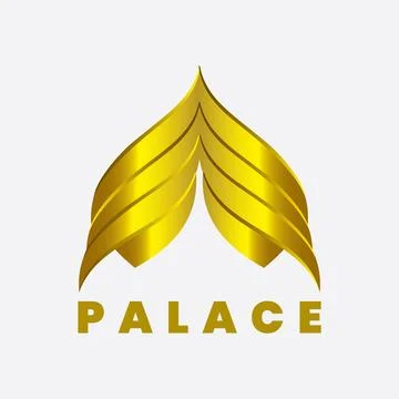 Golden Mosque Logo Stock Illustration
