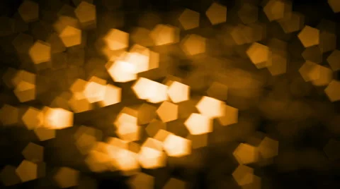 Golden Motion Lights Bokeh Background Stock Footage 68754948