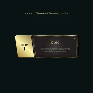 Golden multipurpose Infographic Vector, template. with modern element. The op Stock Illustration