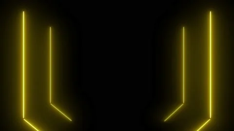 Golden Neon Border Infinite Loop animati... | Stock Video | Pond5