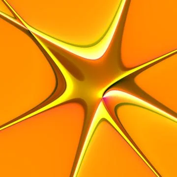 Golden Nerve Cell Stock Illustration