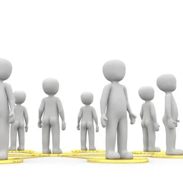 Golden network 3 Stock Illustration