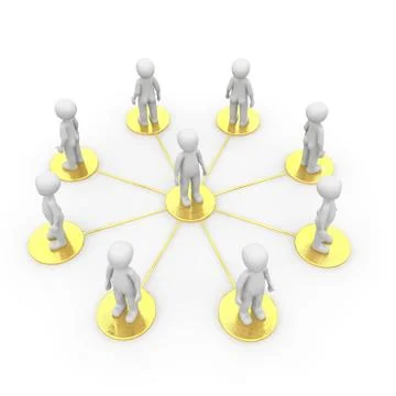 Golden network 4 Stock Illustration
