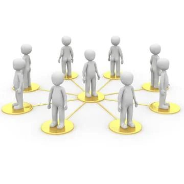 Golden network 6 Stock Illustration