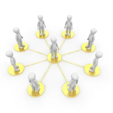 Golden network 9 Stock Illustration