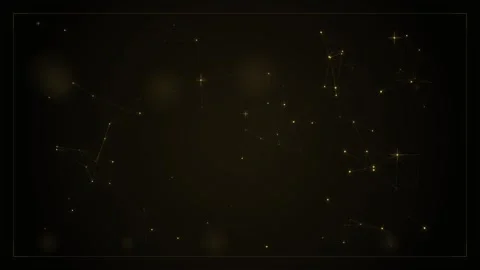 Golden Network Connections Abstract Background - Technology, Science, Data Fl Stock Footage 346660875