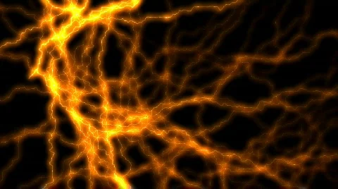 Golden Neural Activity Stock Footage 64889