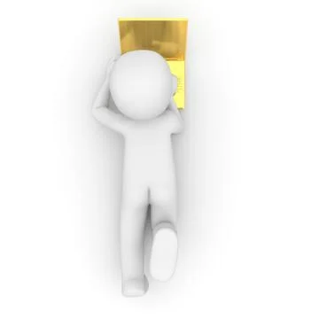 Golden notebook Stock Illustration