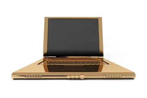 Golden notebook Stock Photos