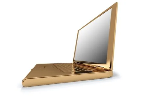 Golden notebook Stock Photos