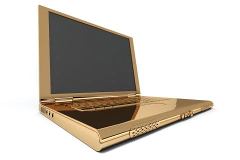 Golden notebook Stock Photos
