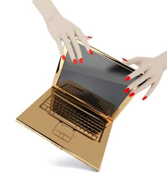 Golden notebook Stock Photos