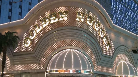 Golden Nugget Casino Stock Footage