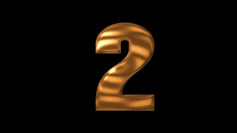 Golden number two Stock-Footage 339635050
