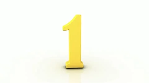 Golden numbers animation Stock Footage 10845338