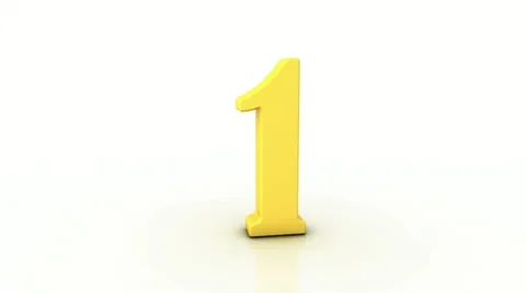 Golden numbers animation Stock Footage 10855661