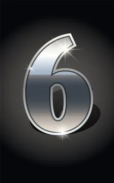 Golden numbers set Stock Illustration
