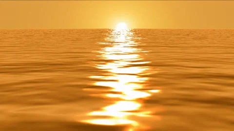Golden Ocean Dream Trip - Goldener Ozean Traum Trip HD Stock Footage
