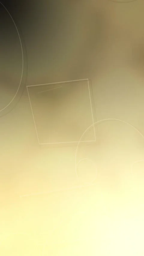 Golden olive geometric background template with translucent circles and squares Stock Footage 340340394