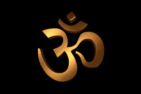 Golden Om Stock Illustration